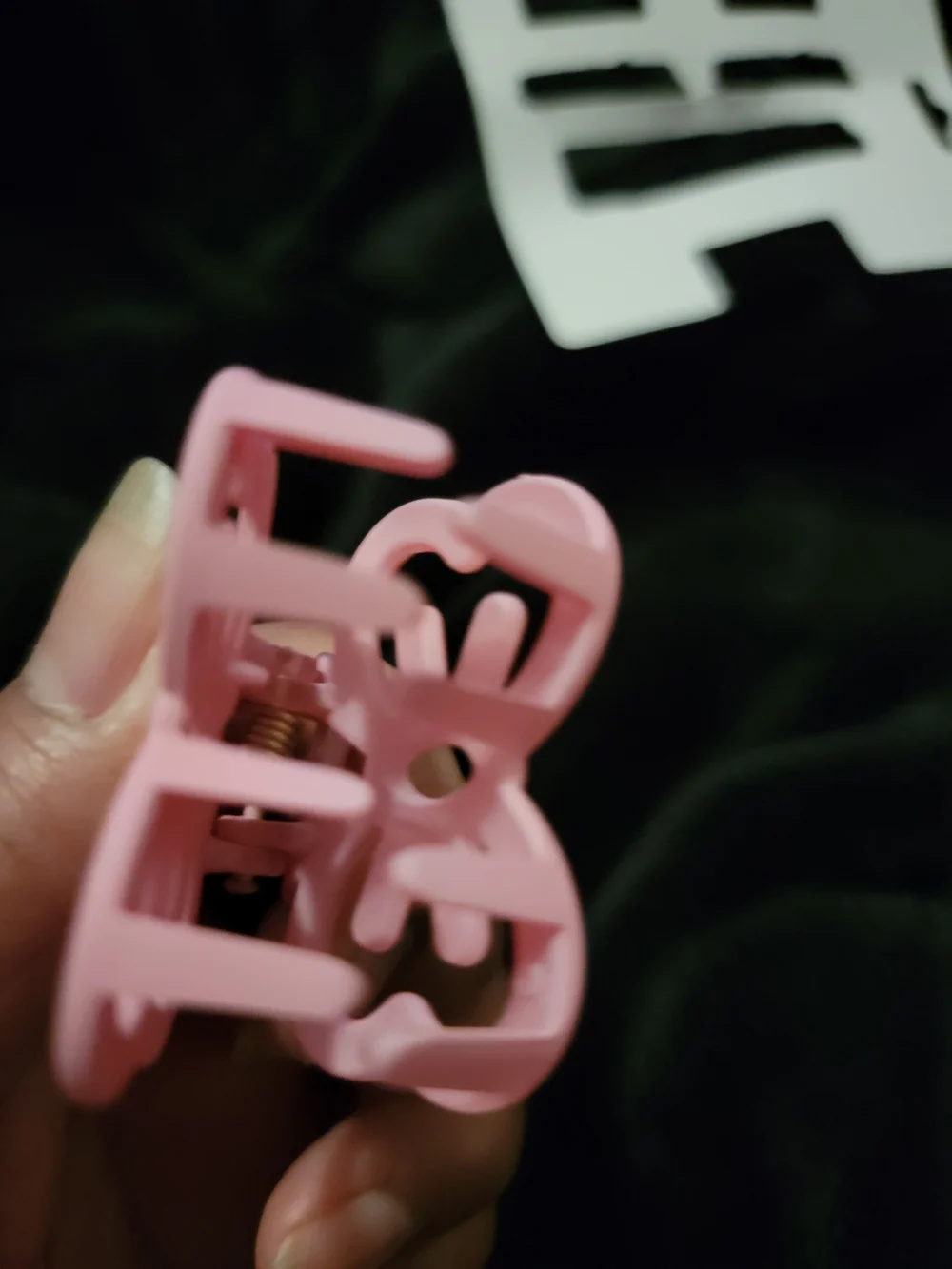 Source Unknown White & Pink Kids Bow Clip Set